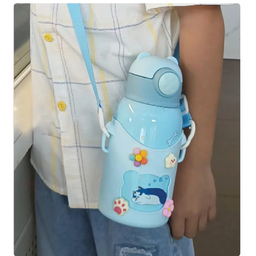 Kids Thermo Water Bottle 500ml – Premium Stainless Steel Leakproof thumbnail 7